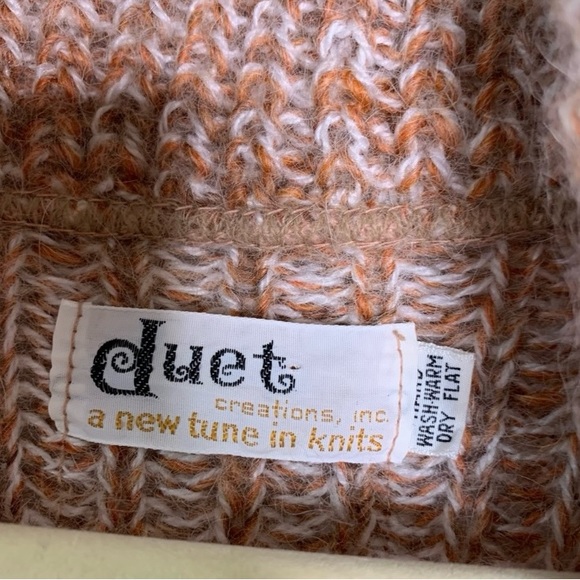 Vtg 70s Fall Evenings π Gorgeous Vintage Chunky Knit Toggle Button Cardigan - Picture 5 of 9